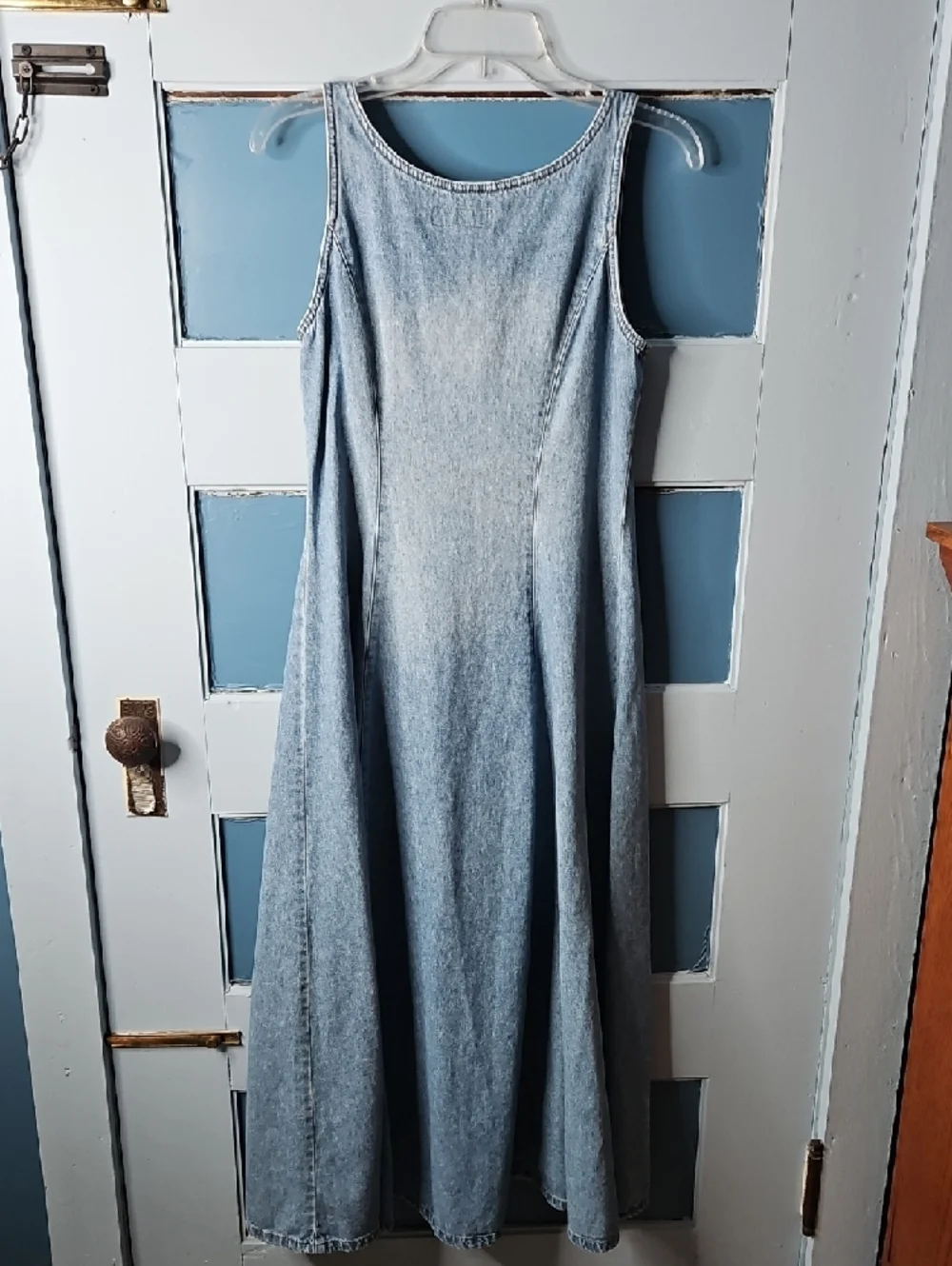 Guess Light Blue Denim Tank Dress Size 7 Or Small - Picture 5 of 10